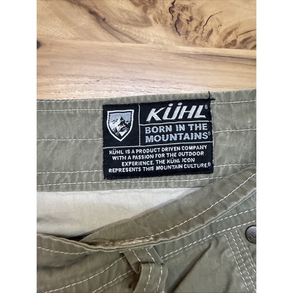 Kuhl Shorts Men's 36 Brown Vintage Patina Dye Cargo Hiking Utility 11" - Picture 3 of 7